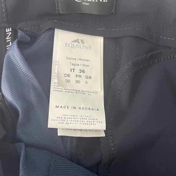 Equiline Women's B-Move Knee Patch Breeches - Navy - US 20 IT 36 - Picture 8 of 8